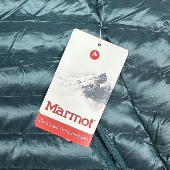 New Marmot Women's Avant Vest NWT Featherless Down Alternative Deep Teal Medium - Picture 3 of 9